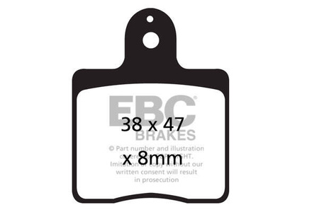 EBC Klocki kartingowe FA539S (1 kpl. na tarczę)