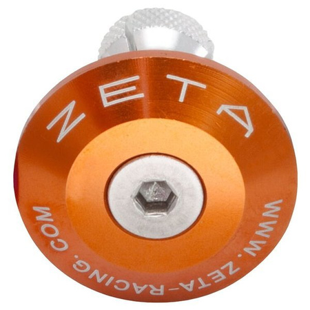 ZETA Końcówka Kierownicy Zaślepka Pomarańczowa 35mm