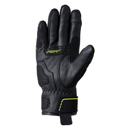 RĘKAWICE SKÓRZANE RST S1 MESH CE BLACK/GREY/FLUO YELLOW S (3182)