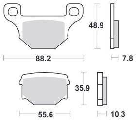 KLOCKI HAMULCOWE SBS 203 CT