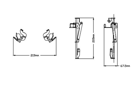 Regulowany wspornik szyby PUIG M.E.M. do Yamaha Tenere 700 2019-2024