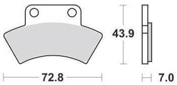 KLOCKI HAMULCOWE SBS 717 RSI