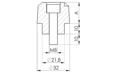 Końcówki kierownicy do Yamaha MT-07 / Tracer 700 (krótkie) Czarny (N) 9208N