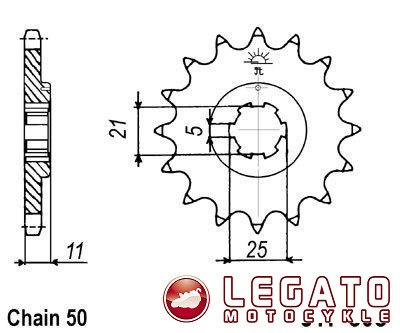 ZĘBATKA NAPĘDOWA JT PRZÓD