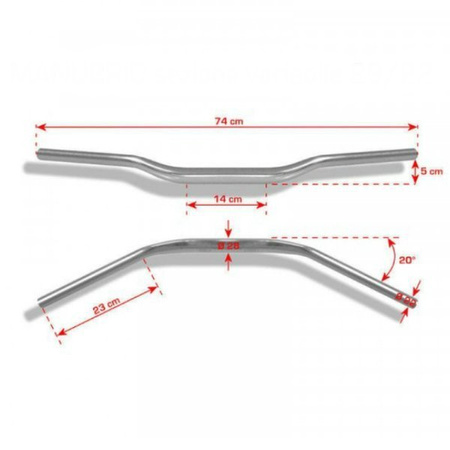 Barracuda Ducati Monster 821  Kierownica