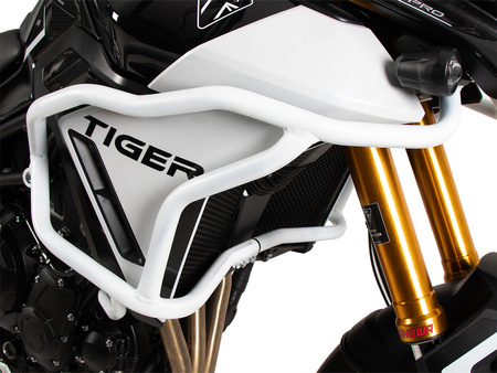 Tank protection bar "Solid" white for Triumph Tiger 900 GT / Pro (2024-)