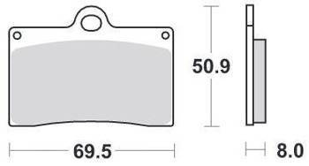 KLOCKI HAMULCOWE SBS 566 DC