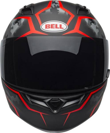 KASK BELL QUALIFIER STEALTH CAMO MATTE BLACK/RED