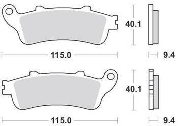 KLOCKI HAMULCOWE SBS 722 HS