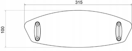 REGULOWANY DEFLEKTOR PUIG 31X10 CM (CLIP-ON)
