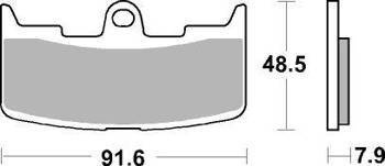KLOCKI HAMULCOWE SBS 795 HS
