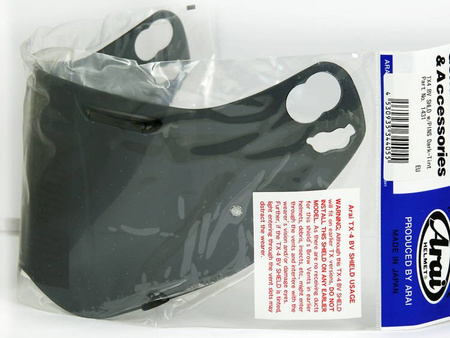 Szyba Arai z pinami do kasku Tour-X 4 Dark Smoke