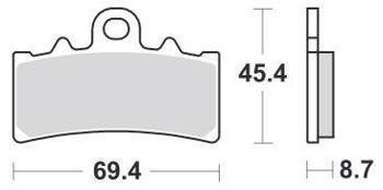 KLOCKI HAMULCOWE SBS 877 HS