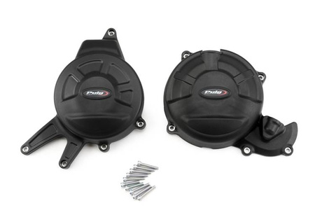 Pokrywy dekli silnika PUIG do Aprilia RS 660 21-23 Czarny (N) 21402N