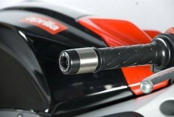 KOŃCÓWKI KIEROWNICY R&G APRILIA RS4 125, BLACK
