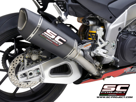 SC-Project tłumik końcowy  końcowy  SC1-R (250mm)TITANIUM APRILIA RSV4 2021-2023
