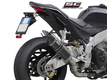SC-Project tłumik końcowy  końcowy  Oval Aprilia Tuono V4 2011-2014