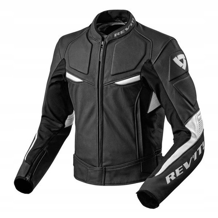 REV'IT! Kurtka skórzana Masaru kolor Czarny/Biały