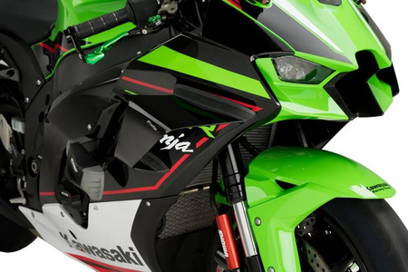 Boczne spoilery dociskowe do Kawasaki ZX-10R 21-24 (Race) Czarny (N) 20543N