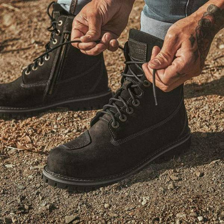 BUTY SKÓRZANE BROGER ALASKA II VINTAGE BLACK