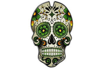 Tankpad PUIG Skull Zielony (V) 3673V