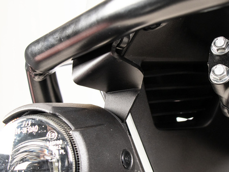 Adapter set black for original auxiliary headlights for combination with Hepco&Becker tank protection bar for Honda XL 750 Transalp (2025-)