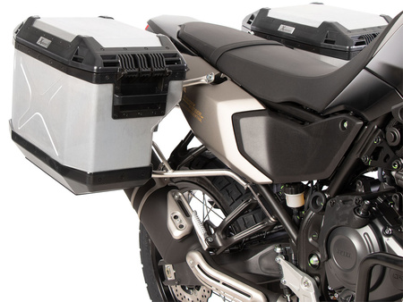Sidecarrier Cutout stainless steel incl. Xplorer sidecases, silver for Yamaha Ténéré 700 Rally (2025-)