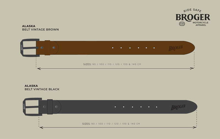 Pasek Skórzany Broger Alaska Vintage Brown