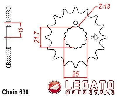 ZĘBATKA NAPĘDOWA JT PRZÓD