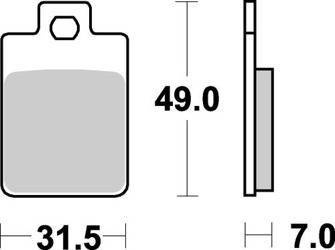 KLOCKI HAMULCOWE SBS 130 HF