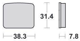 KLOCKI HAMULCOWE SBS 625 HF