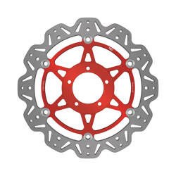 EBC Tarcza hamulcowa motocyklowa VR841RED VEE, czerwona