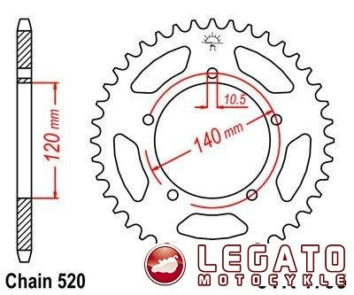 ZĘBATKA NAPĘDOWA JT TYŁ