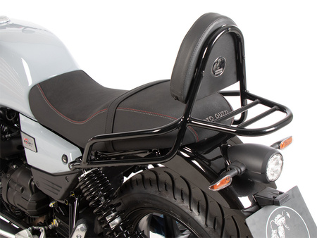 Sissybar with rearrack black for Moto Guzzi V7 Sport (2025-)