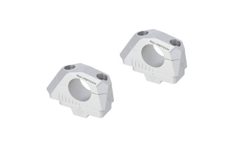 ZESTAW PODWYŻSZAJĄCY KIEROWNICĘ 32MM PODWYŻSZENIE 32MM PRZESUNIĘCIE 5/10/15/20/25/30MM SILVER