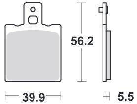 KLOCKI HAMULCOWE SBS 583 HF