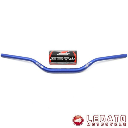 ZETA Aluminiowa kierownica SX-3 MX-414 28,6mm + gąbka do motocykli Yamaha