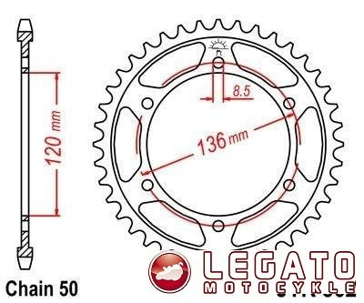 ZĘBATKA NAPĘDOWA JT TYŁ (530)