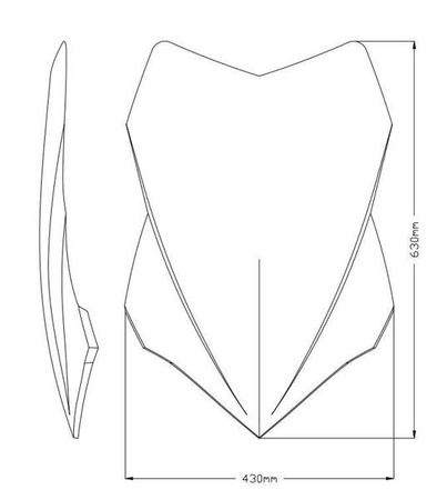 Szyba turystyczna PUIG do Ducati Multistrada V4 / S 2021-2025 Przezroczysty (W) 20728W