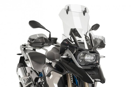 Szyba turystyczna PUIG do BMW R1200GS 13-18 / R1250GS 18-23 (z deflektorem) Przezroczysty (W) 6504W