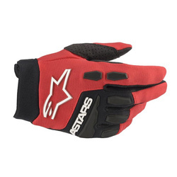 RĘKAWICE ALPINESTARS FULL BORE JUNIOR BRIGHT RED/BLACK