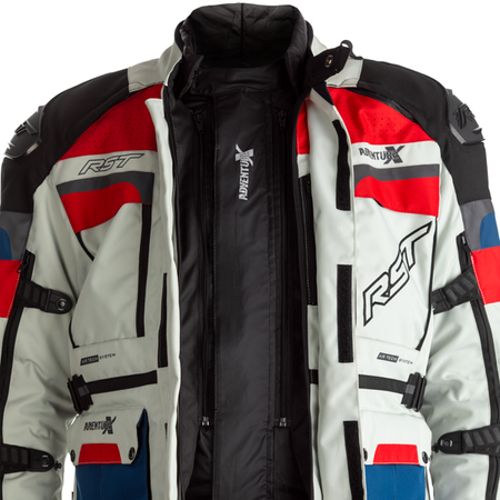 Motocyklowa Kurtka Tekstylna RST Pro Series Adventure-X CE Ice/Blue/Red/Black  (2409)