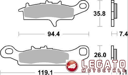 KLOCKI HAMULCOWE SBS 801 SI