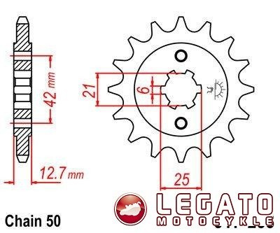 ZĘBATKA NAPĘDOWA JT PRZÓD