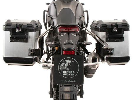 Sidecarrier Cutout stainless steel incl. Xplorer sideboxes silver for Yamaha Ténéré 700 (2025-)