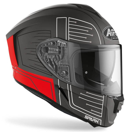 Kask Airoh Spark Cyrcuit Red Matt
