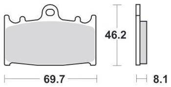 KLOCKI HAMULCOWE SBS 631 RSI