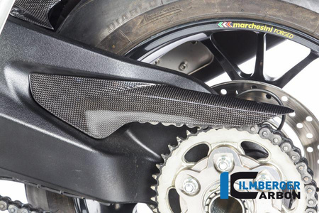 Osłona tylnej zębatki carbon o powierzchni błyszczącej - Ducati Monster 1200 / 1200 S (2014-2016) ILMBERGER KEH.010.D12MG.K