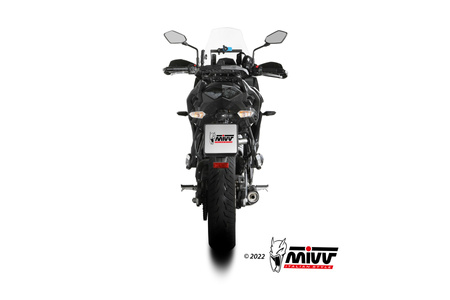 Mivv Układ wydechowy OVAL BLACK STAINLESS STEEL WITH CARBON CAP KAWASAKI VERSYS 650 2021-2023