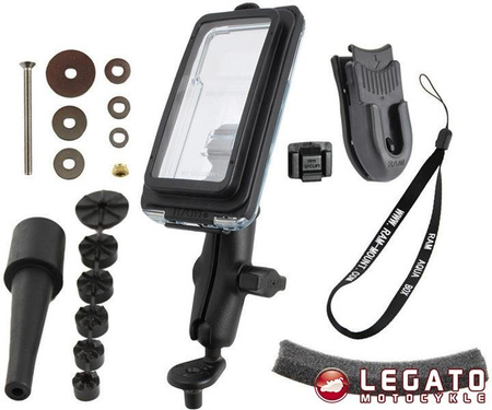 Uchwyt z wodoszczelnym futerałem AQUA BOX™ Pro 20 i5 do iPhone 5, 5c & 5s bez etui montowany w trzon widelca w motocyklu